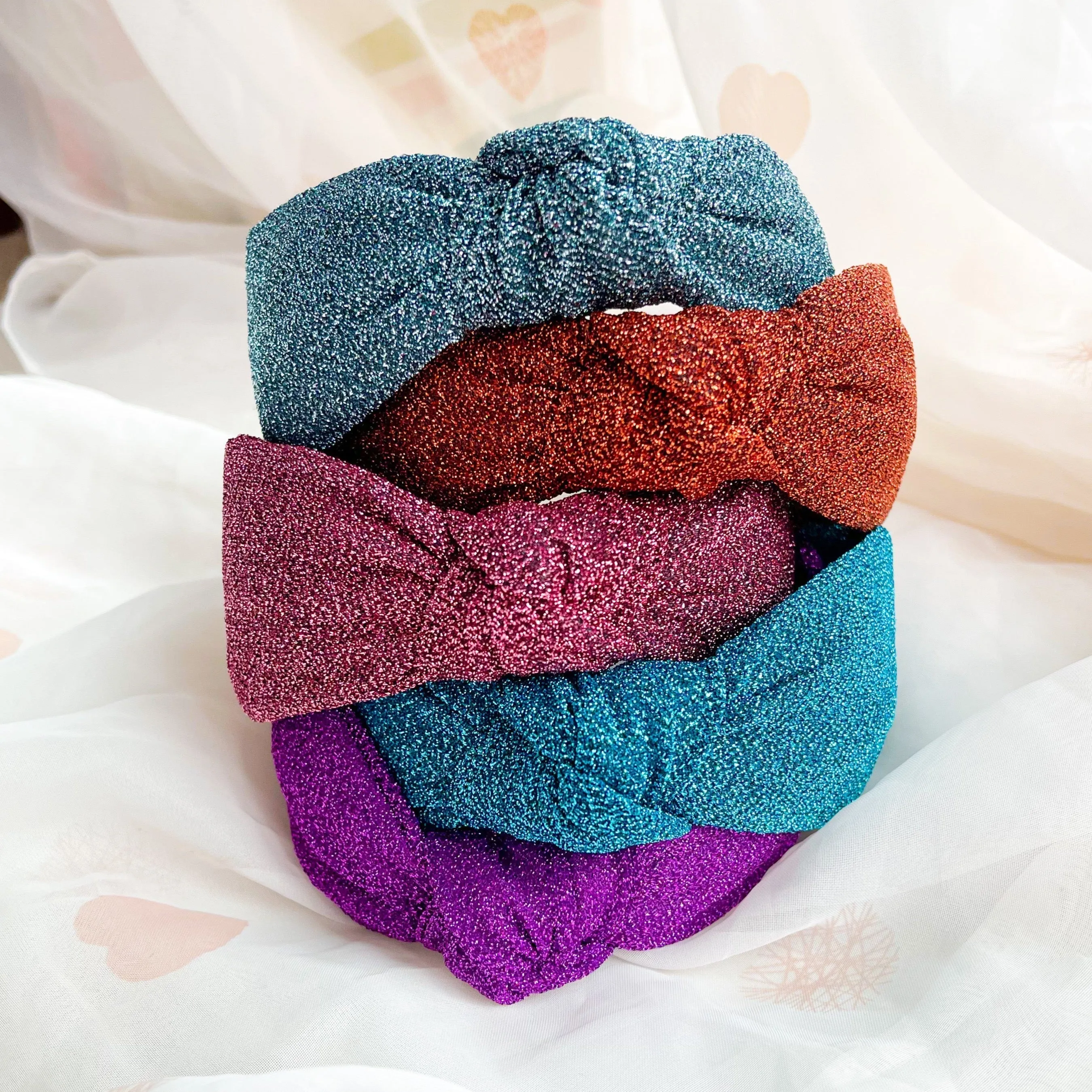 Turquoise Metallic Knot Headband