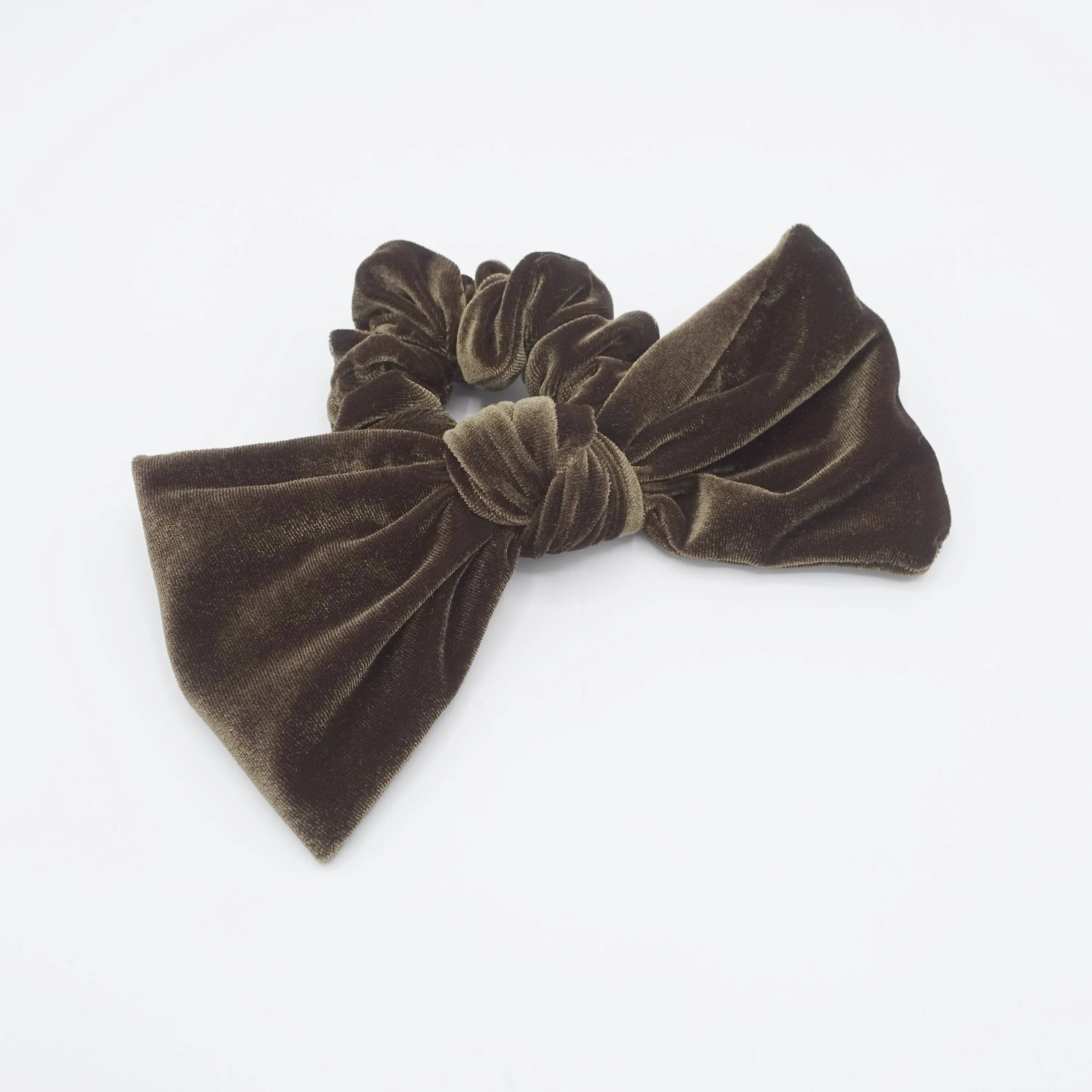velvet bow knot scrunchies standard version stylish hair tie trendy women hair accessory