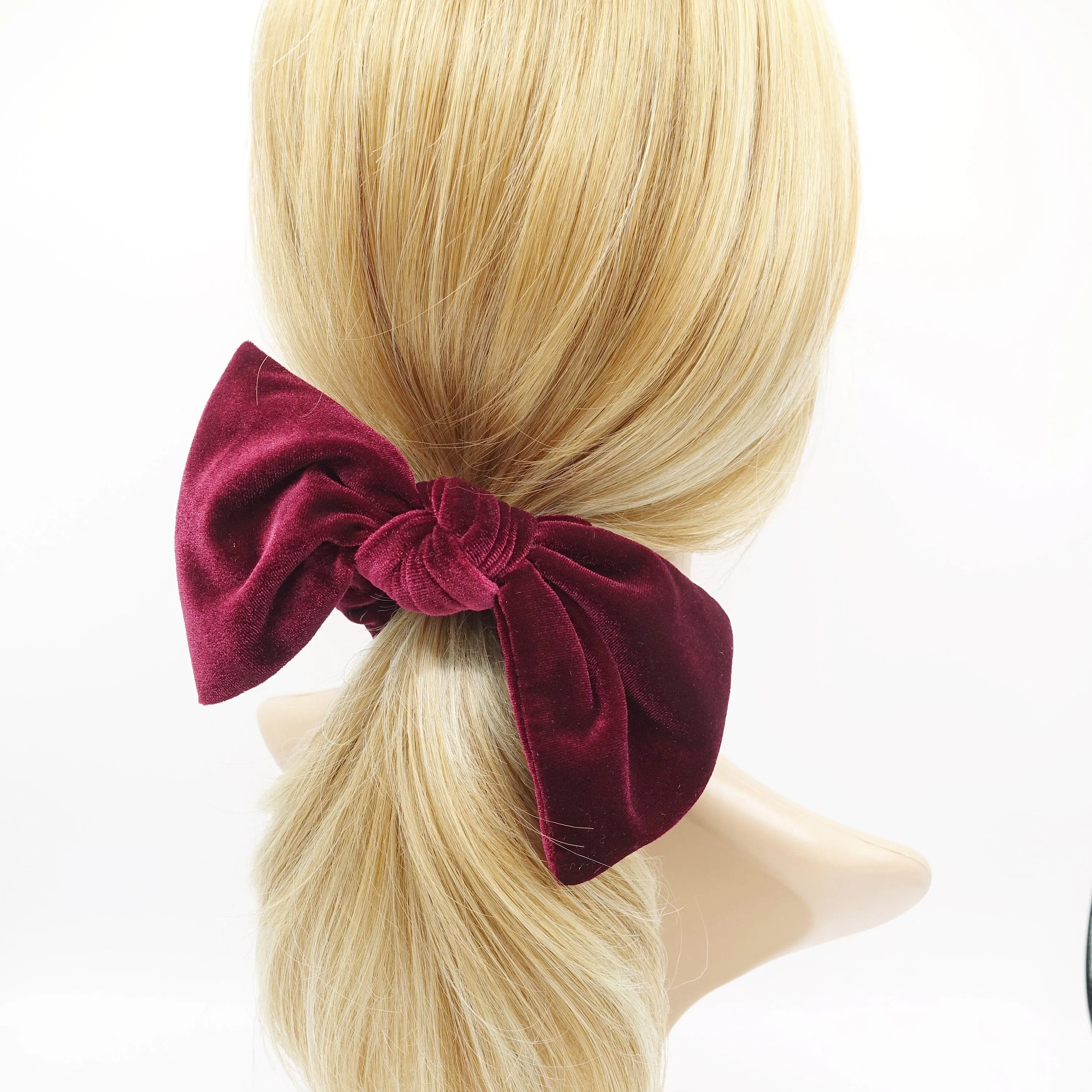 velvet bow knot scrunchies standard version stylish hair tie trendy women hair accessory
