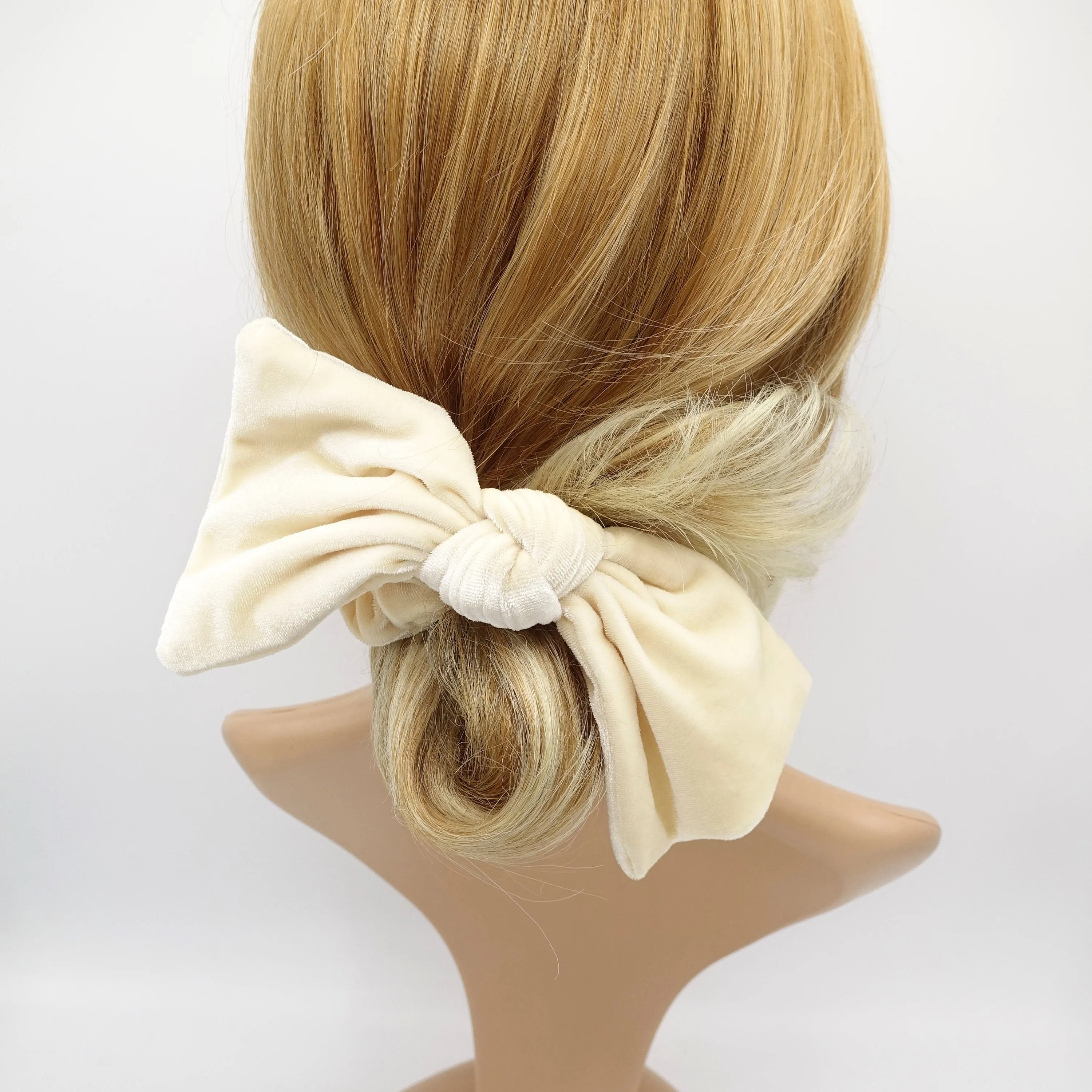 velvet bow knot scrunchies standard version stylish hair tie trendy women hair accessory