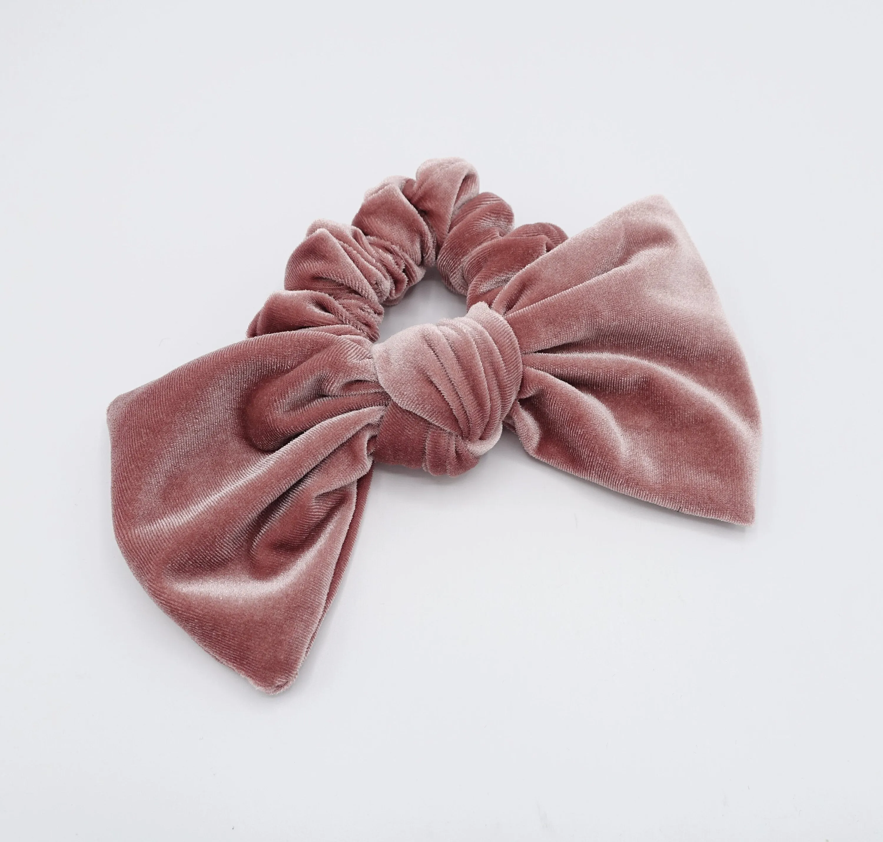 velvet bow knot scrunchies standard version stylish hair tie trendy women hair accessory