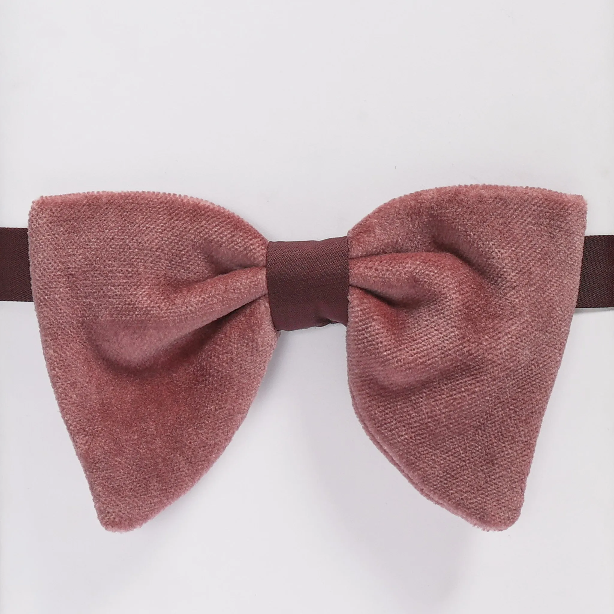 Velvet Bow Tie - Pink