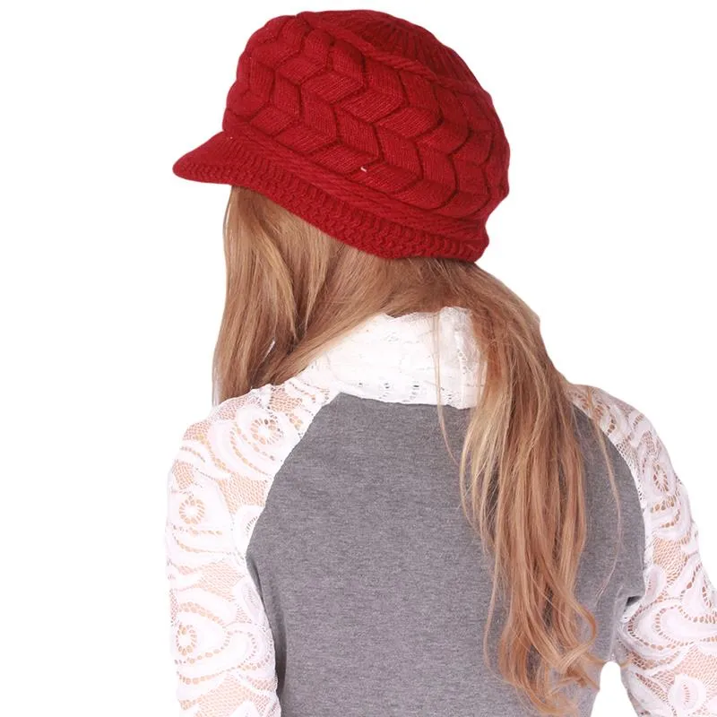 Winter Women Hat Luxury Knitted Hats Female Soft High Elastic Warm Caps Beanies Headgear Girl Cap Solid Color