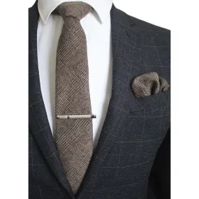 Wool Tie Solid Plaid